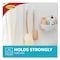 Command Medium Bath Hooks Value Pack, Plastic, White, 3 lb Capacity, 6 Hooks and 6 Strips BATH18-6ES - alternate 2